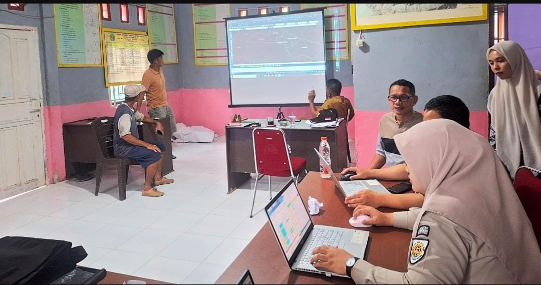 Verifikasi  Hasil Pengukuran dan Pemetaan di Desa Simbula Berlangsun bertahap